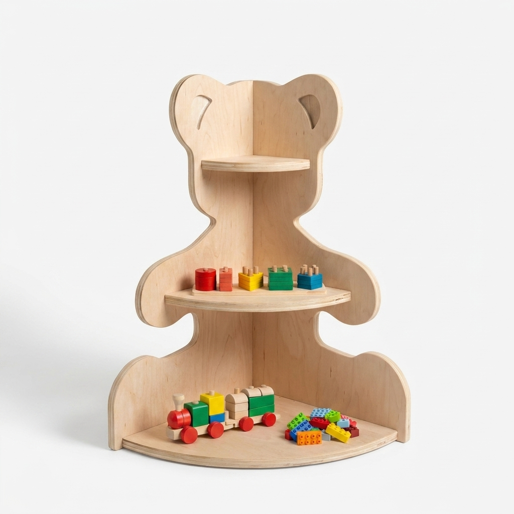 Teddy Bear Corner Shelf