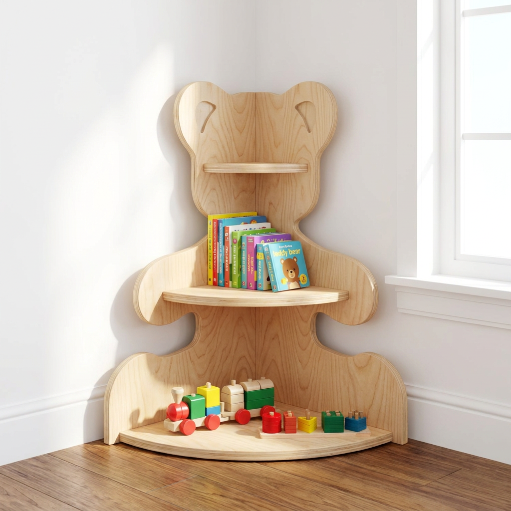 Teddy Bear Corner Shelf