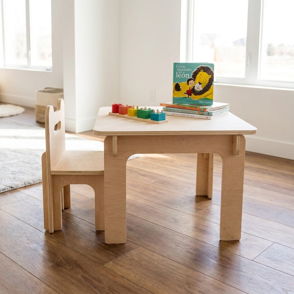 Montessori Kids Table and Chair Set