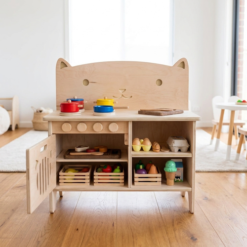 Maple Plywood Play Kitchen