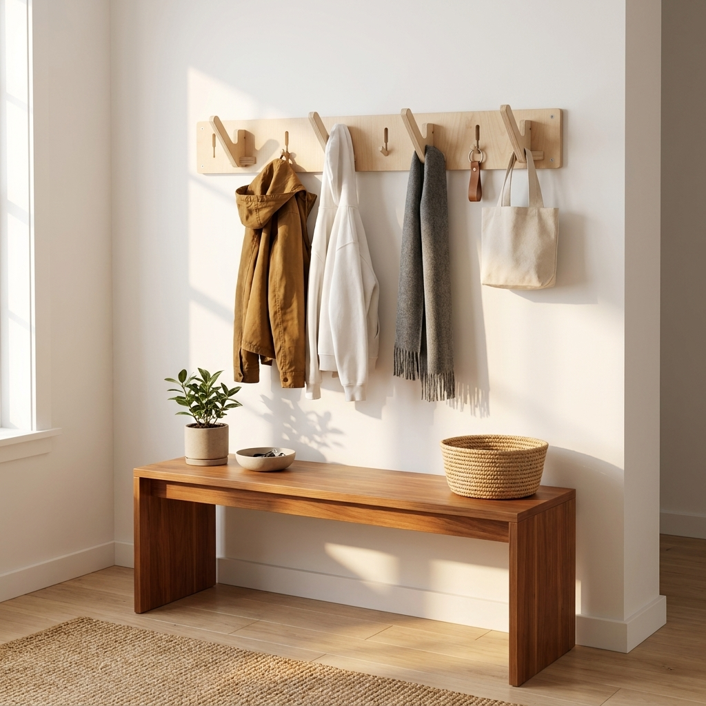 Coat Rack | Adjustable Pegboard