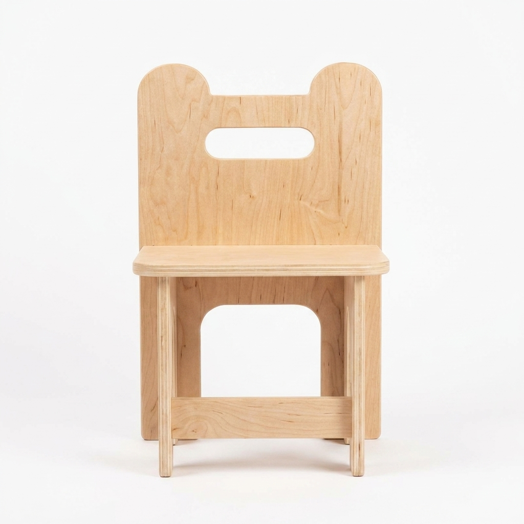 Montessori Kids Chair | Maple Plywood