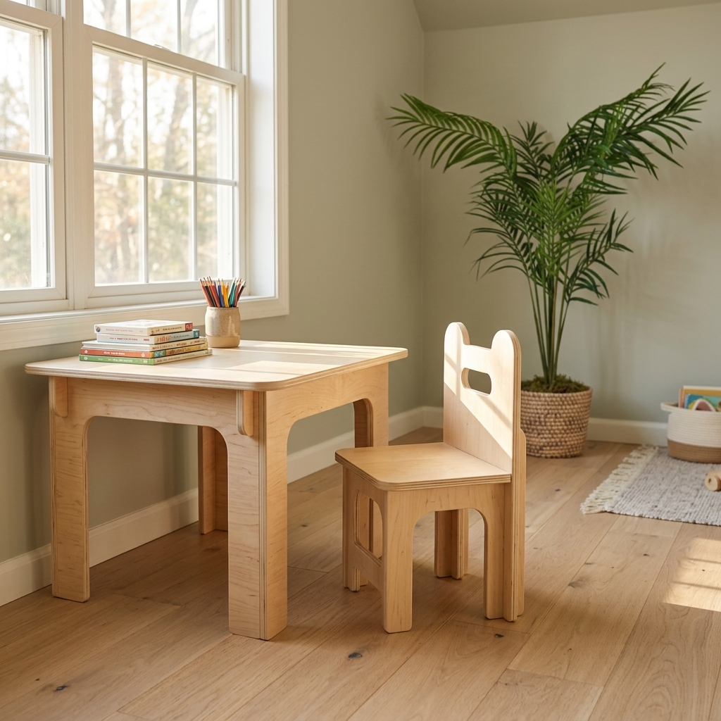 Montessori Kids Chair | Maple Plywood