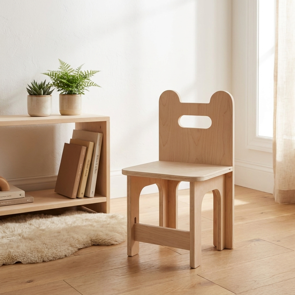 Montessori Kids Chair | Maple Plywood