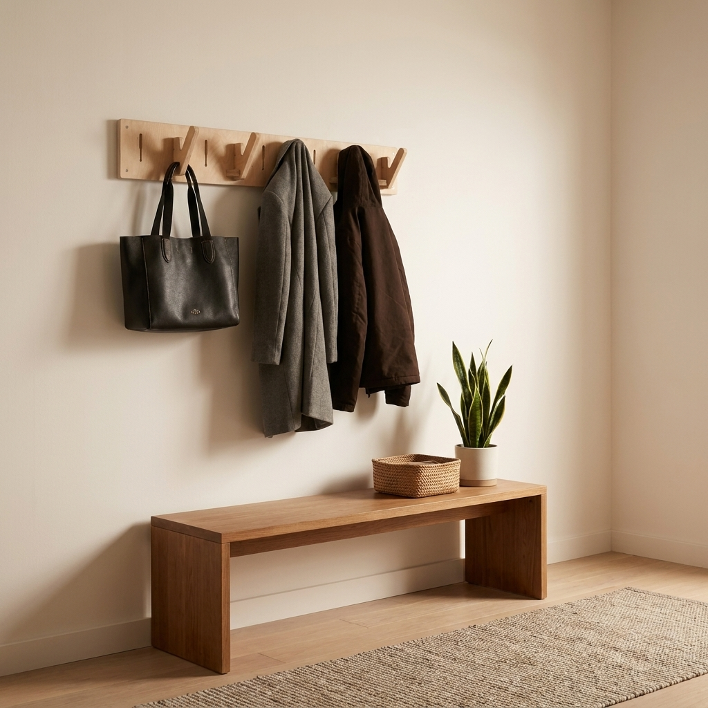 Coat Rack | Adjustable Pegboard