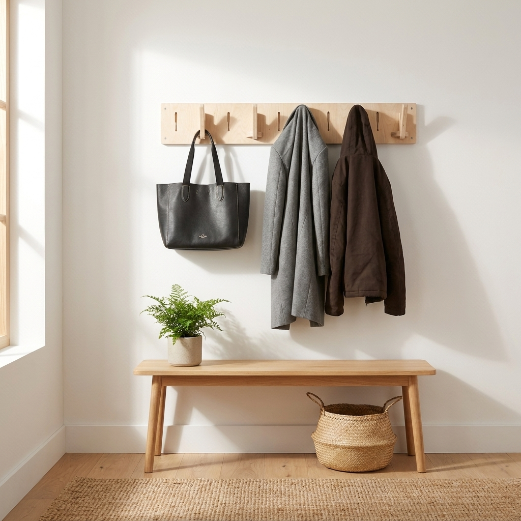 Coat Rack | Adjustable Pegboard