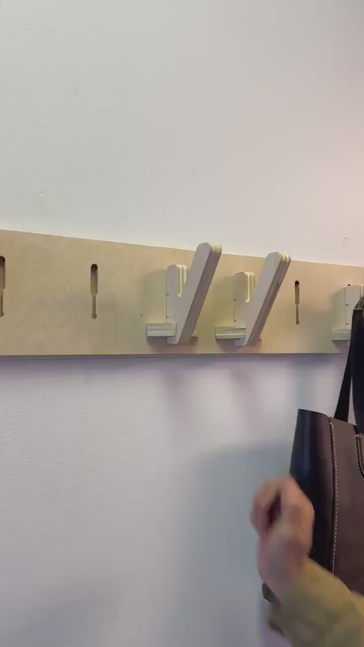 Coat Rack | Adjustable Pegboard